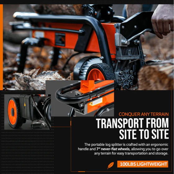 Super Handy GUT065 6 Ton 1-3/4eHP 15Amp 1500W Electric Log Wood Splitter New