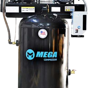 Mega Compressor MP-5080VMBA Air Compressor 2 Stage 80 Gallon 5 HP 175 PSI Electric Start New
