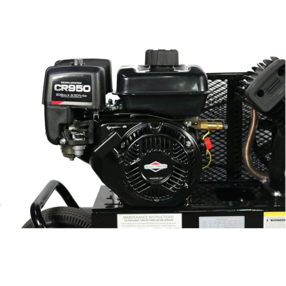 Mega Compressor MP-6510GBS Air Compressor Twin Tank 10 Gallon 6.5 HP 150 PSI Briggs & Stratton New