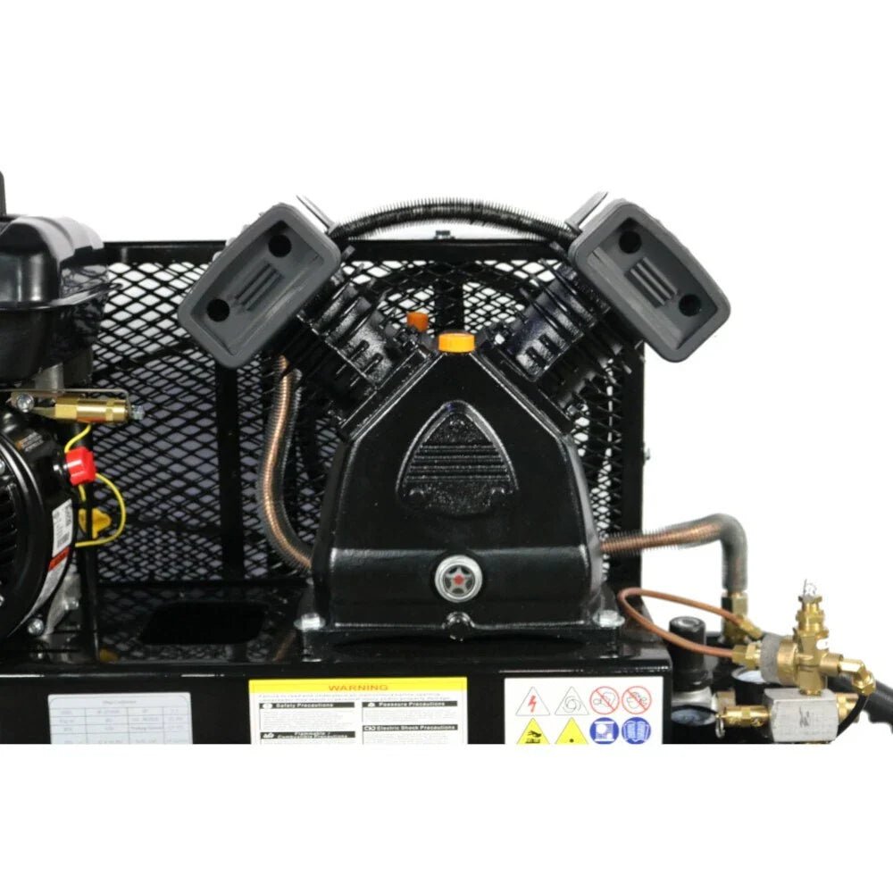 Mega Compressor MP-6510GBS Air Compressor Twin Tank 10 Gallon 6.5 HP 150 PSI Briggs & Stratton New