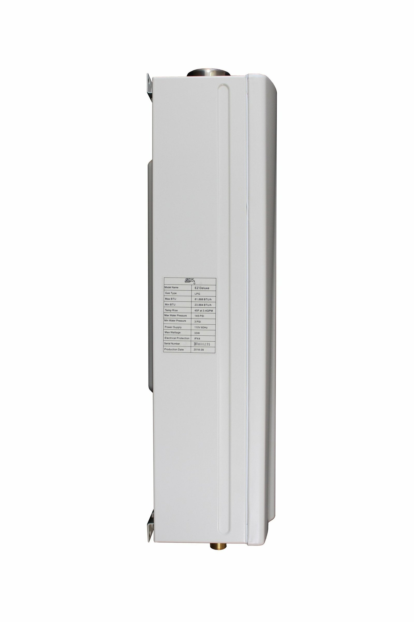 EZ Tankless EZDELUXELP 4.4 GPM 87500 BTU Liquid Propane Indoor Tankless Water Heater with Vent Kit New