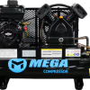 Mega Compressor MP-6510GBS Air Compressor Twin Tank 10 Gallon 6.5 HP 150 PSI Briggs & Stratton New